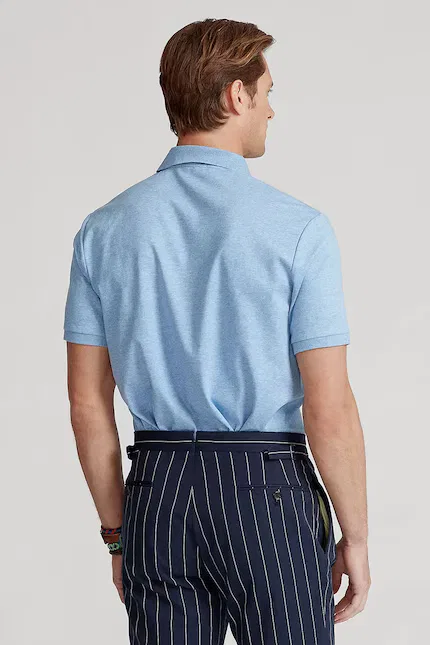 Поло slim fit Polo Ralph Lauren, синий — фото 2