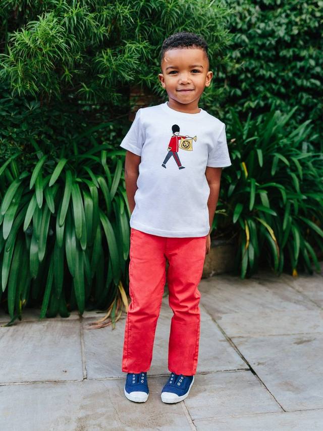 

Детская хлопковая футболка Guardsmen Trotters, White