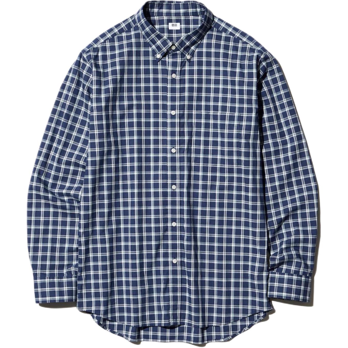 UNIQLO Рубашка Unisex Sea Blue