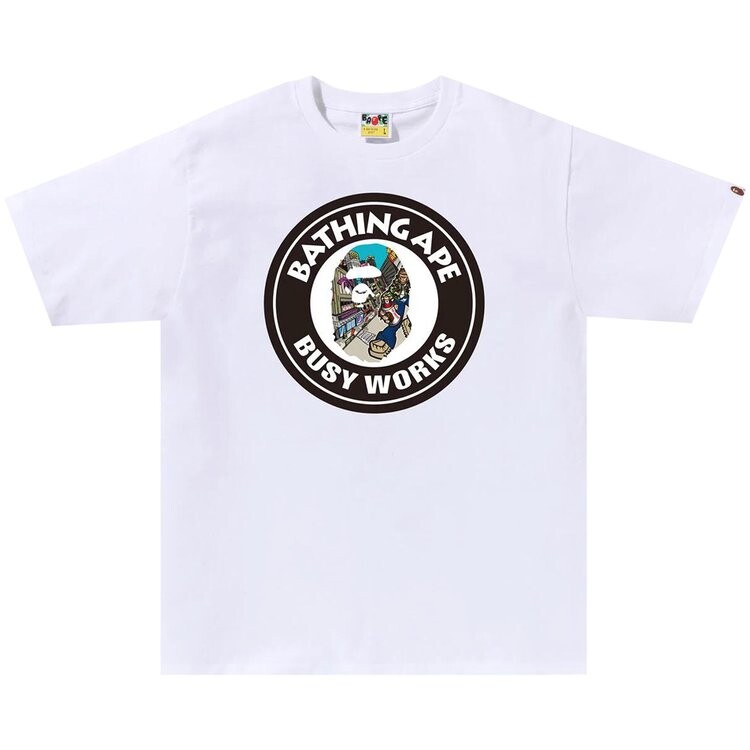 

Футболка BAPE Comic Art Busy Works 'White', белый