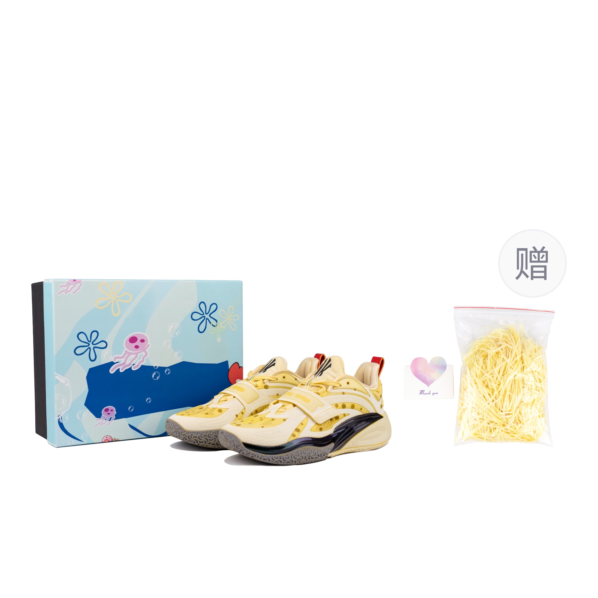 

ANTA Баскетбольные кроссовки KAI 1 с противоскользящим, дышащим, влагоотводящим верхом, синие, желтые, мужские