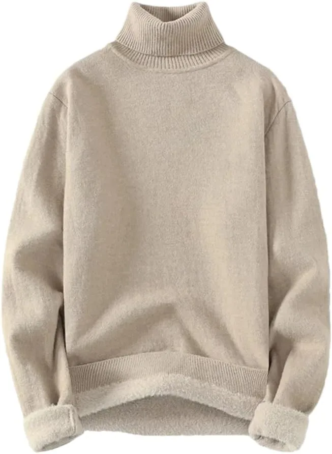 

Мужской свитер-водолазка вязаный