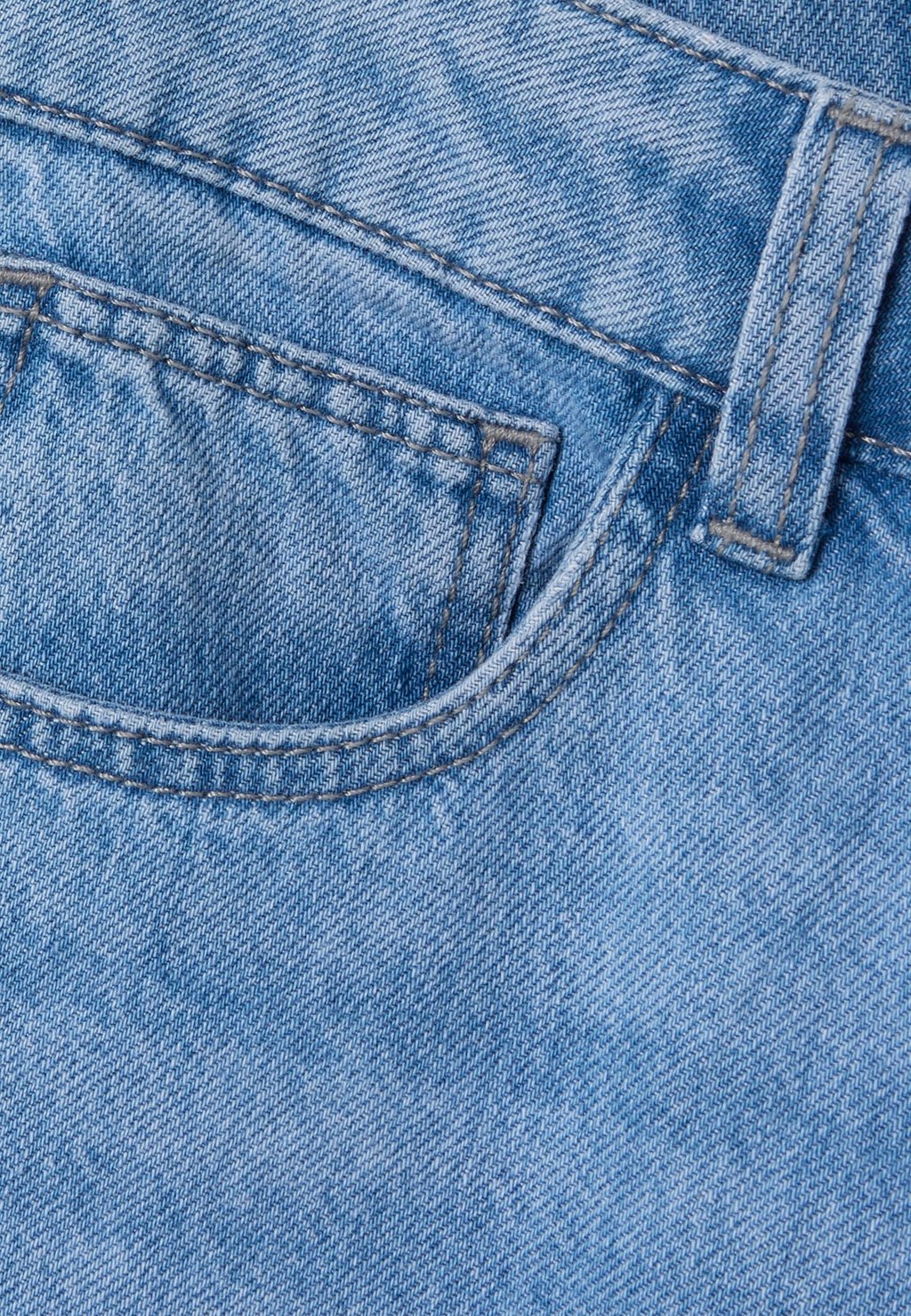 Джинсы свободного кроя WIDE TWO SOON, цвет Light Blue Denim — фото 3