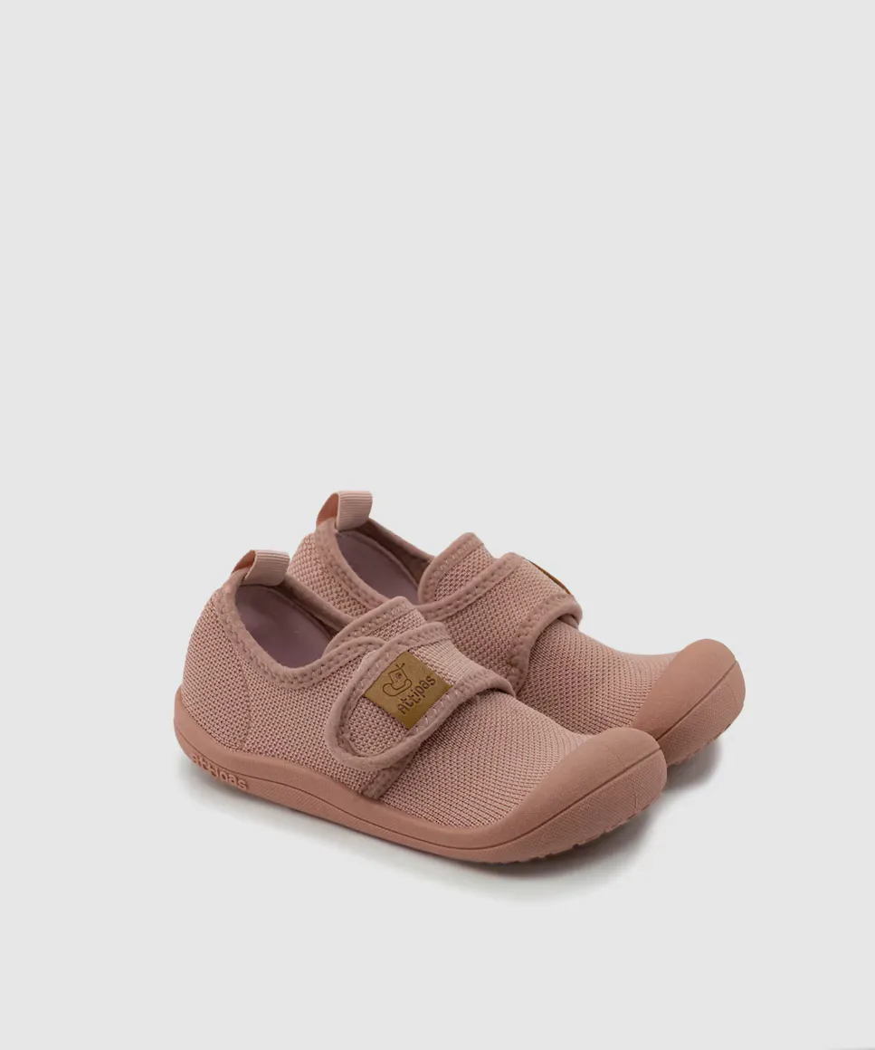 Детская спортивная обувь с розовой клейкой застежкой Attipas, цвет Rosa — фото 2