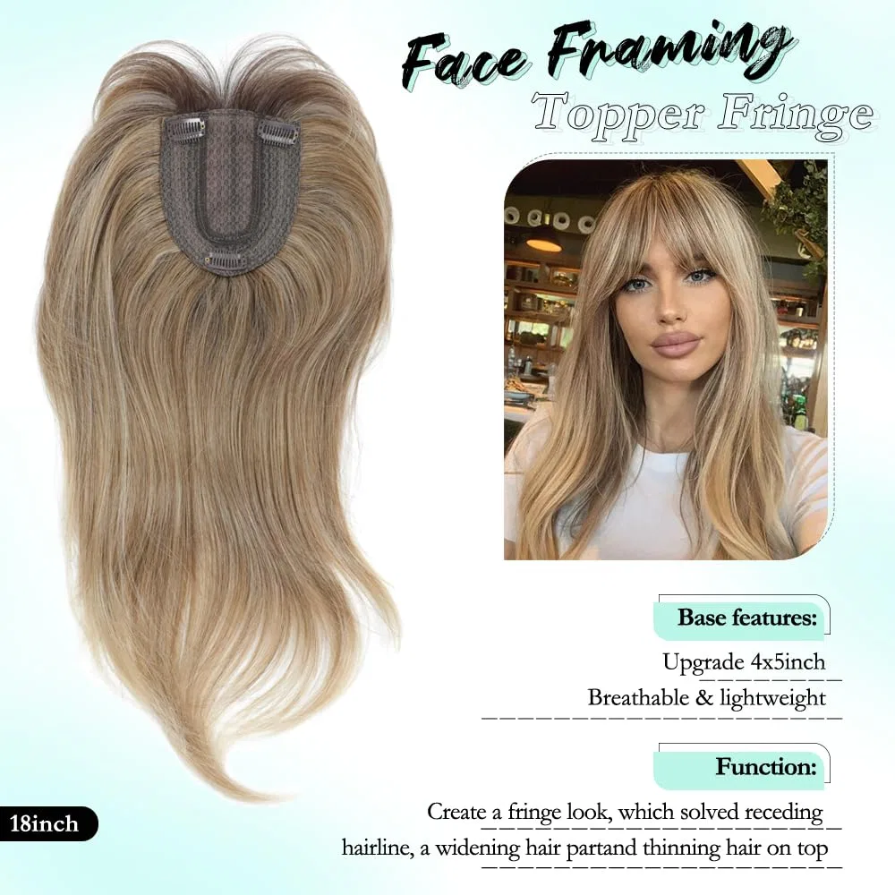 Накладная челка «Fine Plus 360° Coverage» от Fine Plus Fine Plus, Blonde With Dark Roots — фото 3