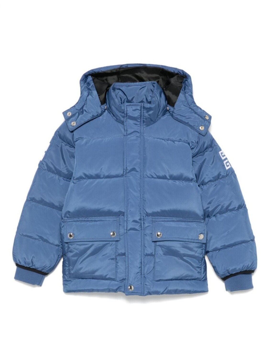 

Givenchy Kids куртка с вышитым логотипом, синий