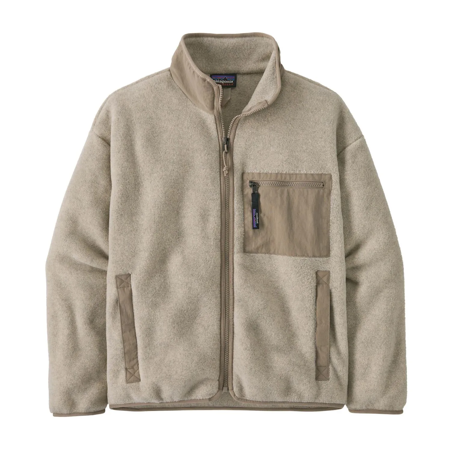 

Флисовая куртка Synchilla женская Patagonia, Oatmeal Heather/Seabird Grey