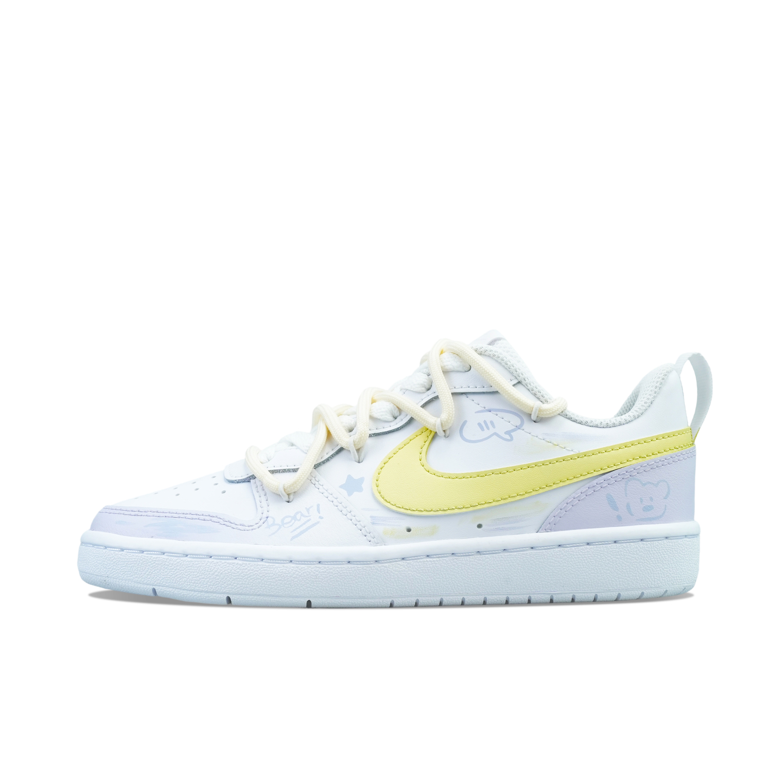 

Nike Court Borough Lavender Slip Resistant низкие скейтборд кроссовки white yellow детские