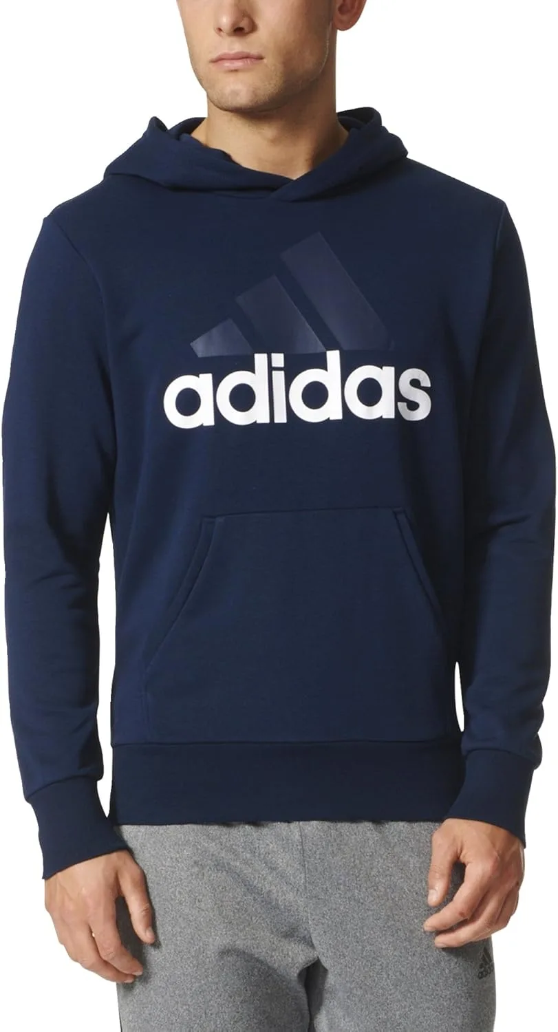 Толстовка с капюшоном Adidas Essential Linear Logo, темно-синий/белый — фото 2