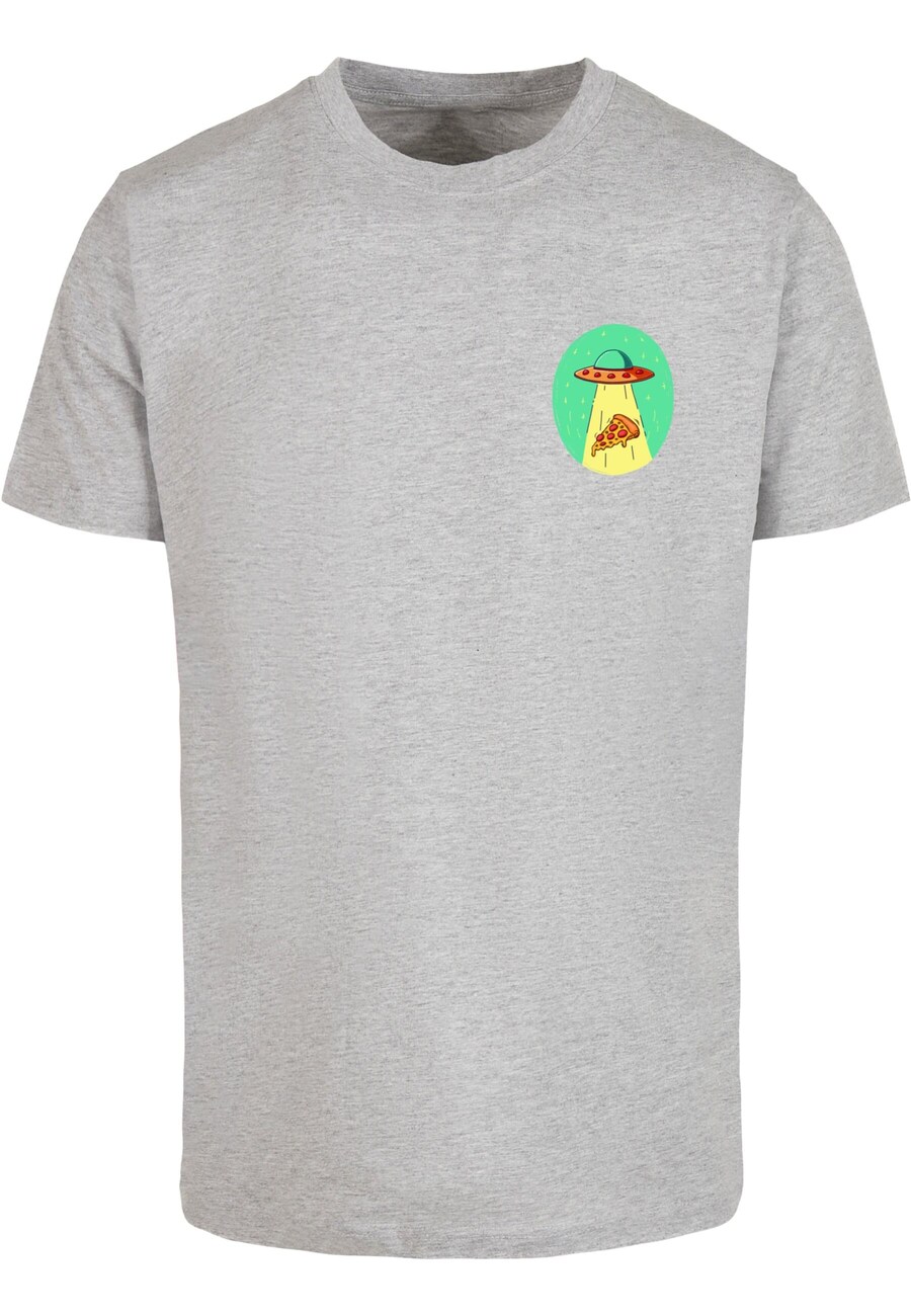 

Рубашка Mister Tee Ufo Pizza, пятнистый серый