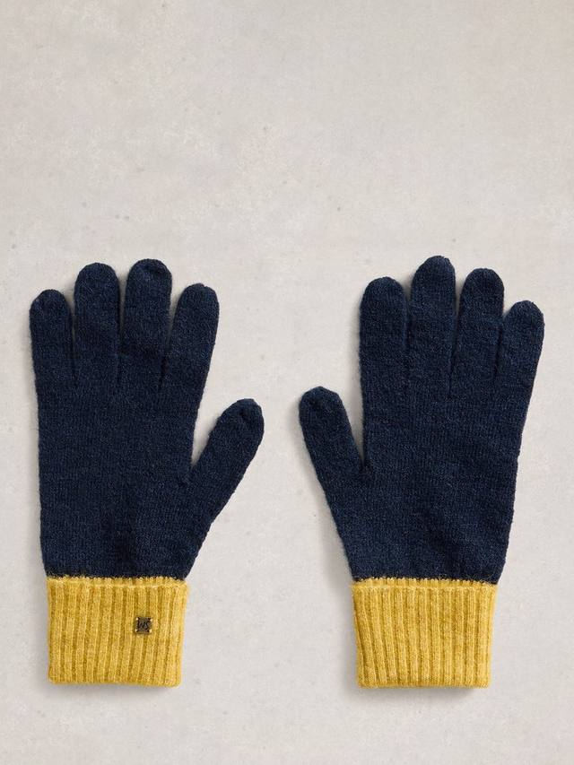 

Перчатки Sammy из смесовой ламы White Stuff, Navy/Multi