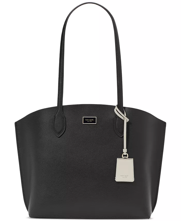 

Кожаная сумка-тоут Suite kate spade new york, черный