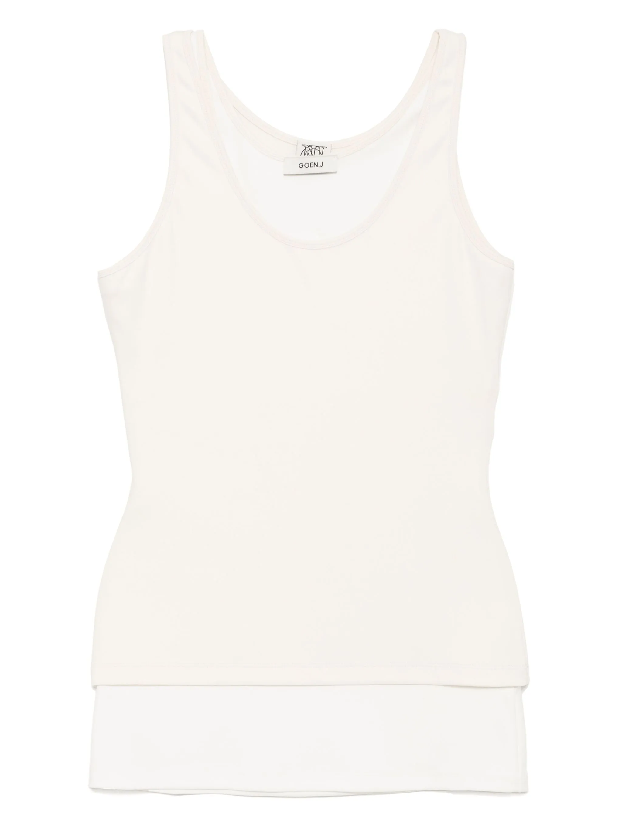 

Двухслойный топ без рукавов Goen.J, нейтральный