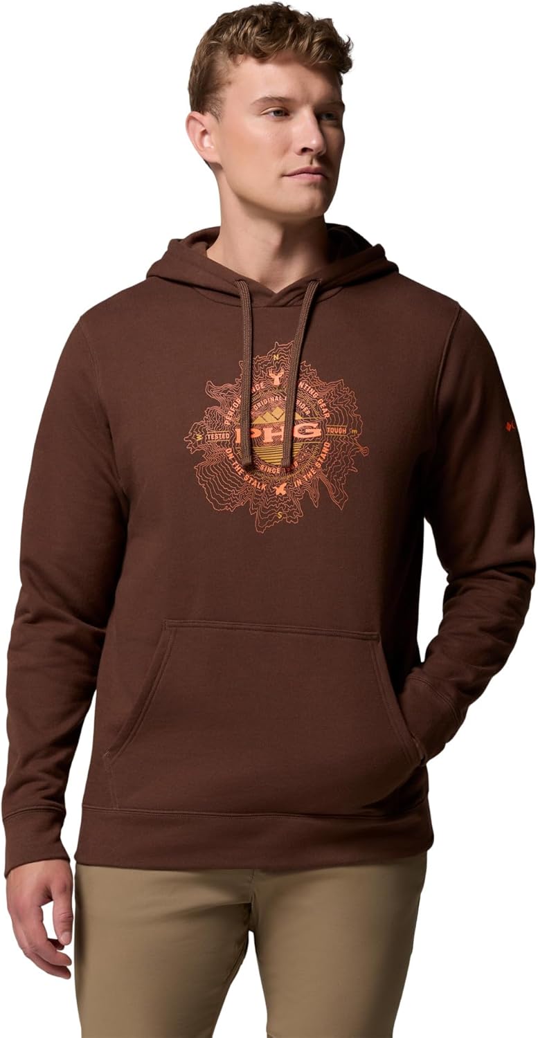 

Columbia мужская толстовка с капюшоном PHG Topo Hunt, Tobacco/Blaze Topo Hunt