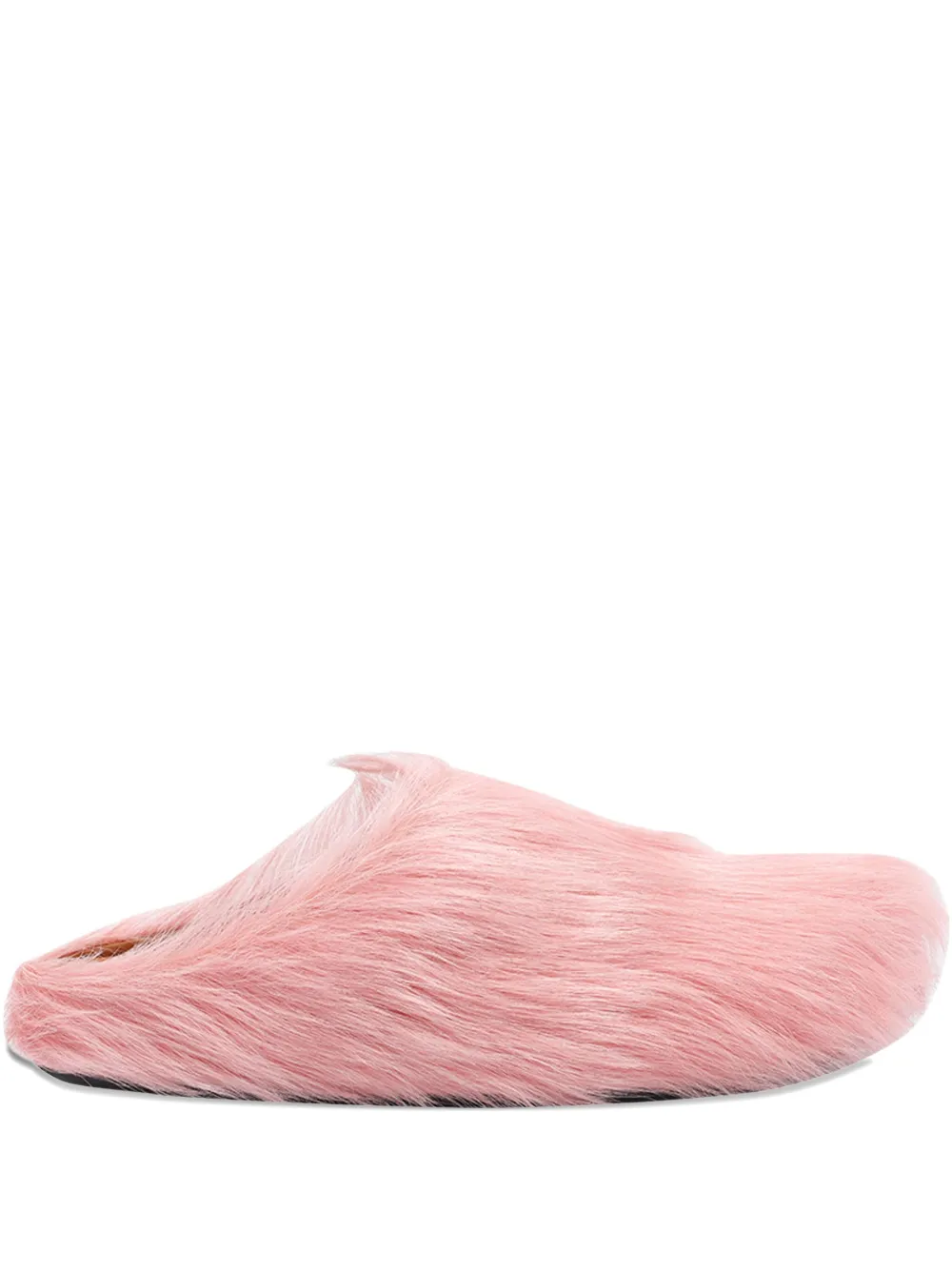 Кожаные мюли на плоской подошве Marni, розовый