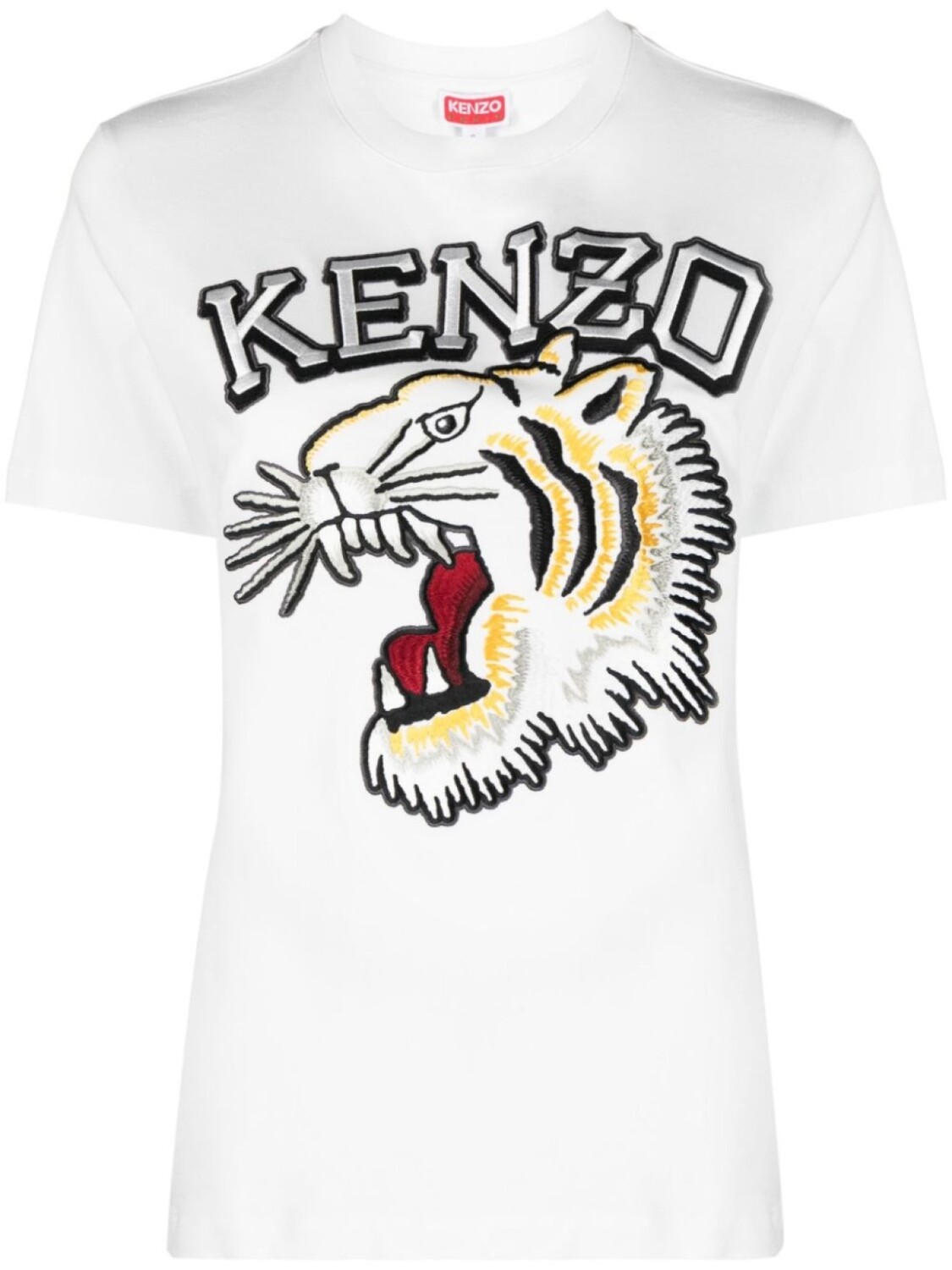 

Kenzo футболка с вышитым логотипом, белый