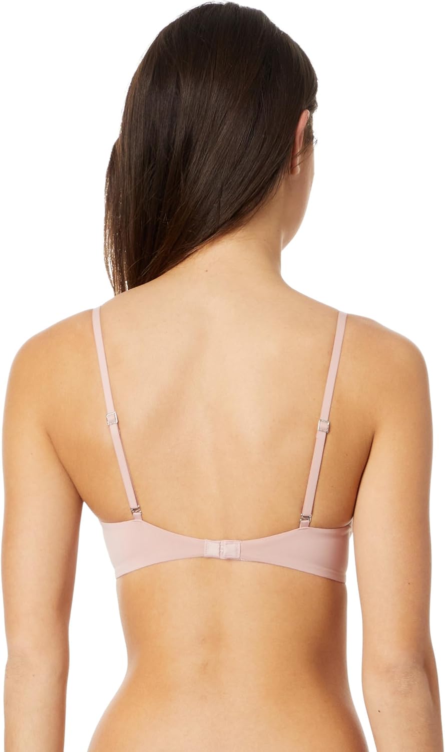 Минималистичный женский бюстгальтер-полуторка Calvin Klein Micro Lightly Linen, Subdued — фото 2