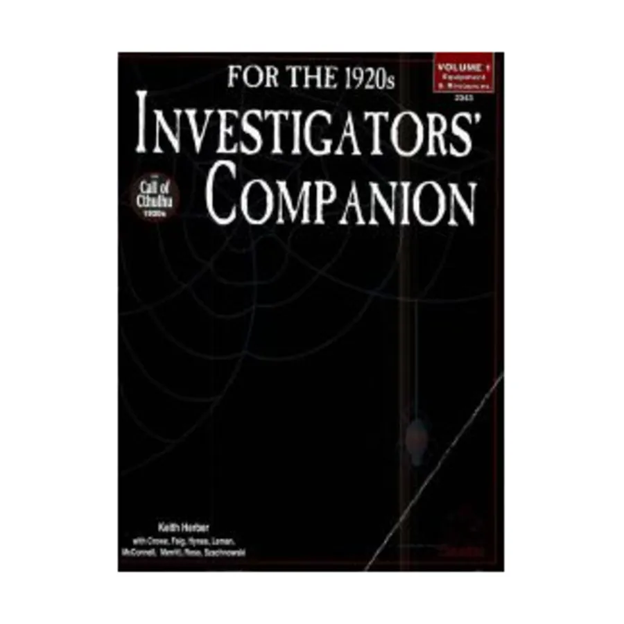 

Investigators' Companion #1 - Equipment & Resources, Call of Cthulhu - Rule, Source & Supplement Books (Chaosium 1st-5.5 Editions), мягкая обложка