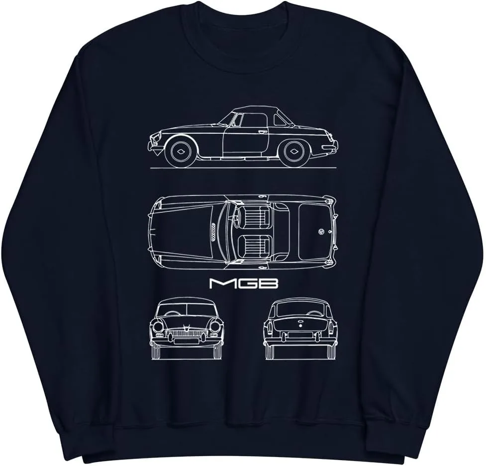Свитшот MGB 1962 British Roadster Vintage Car