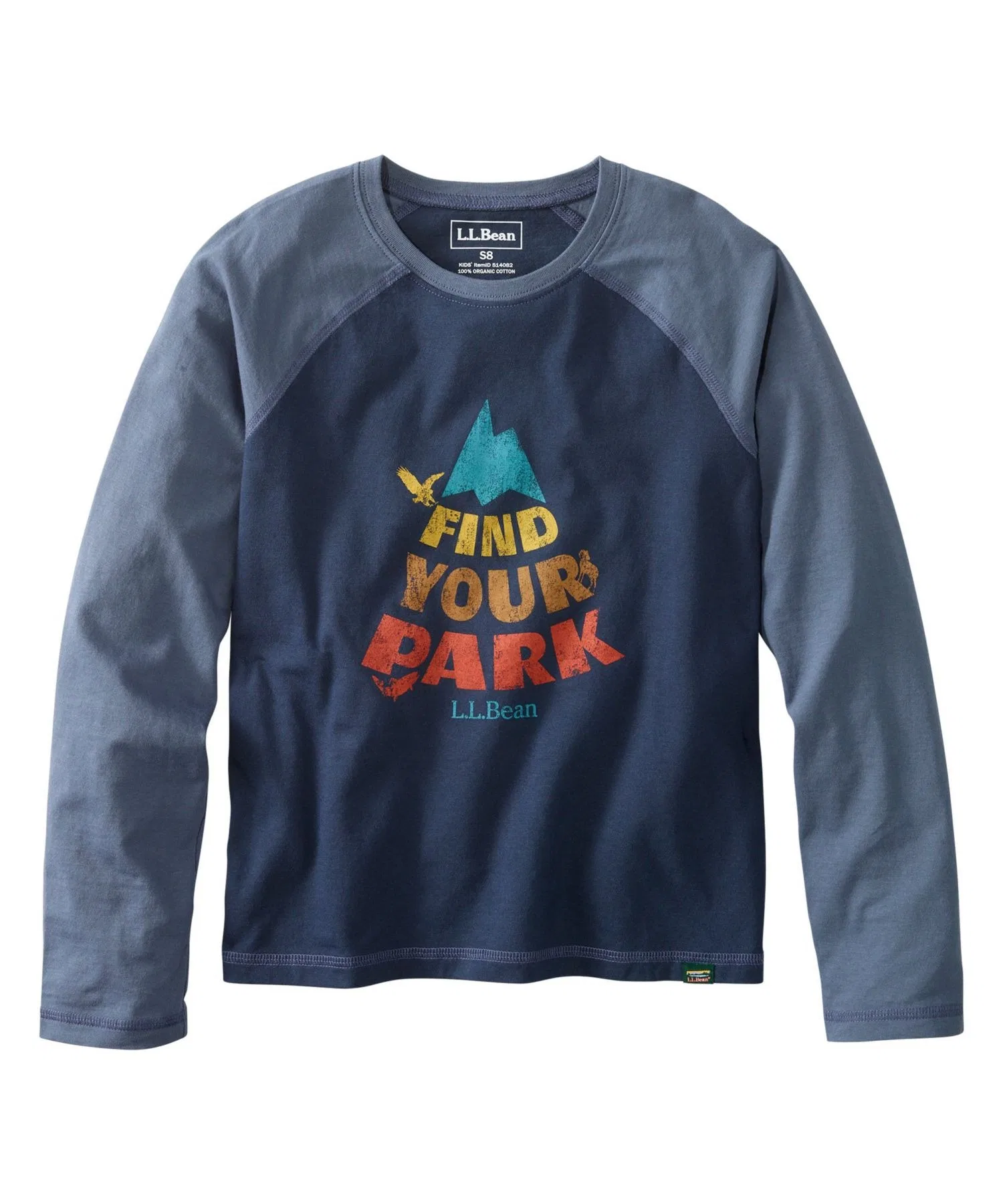 Детская футболка L.L.Bean Organic Baseball Tee — фото 2