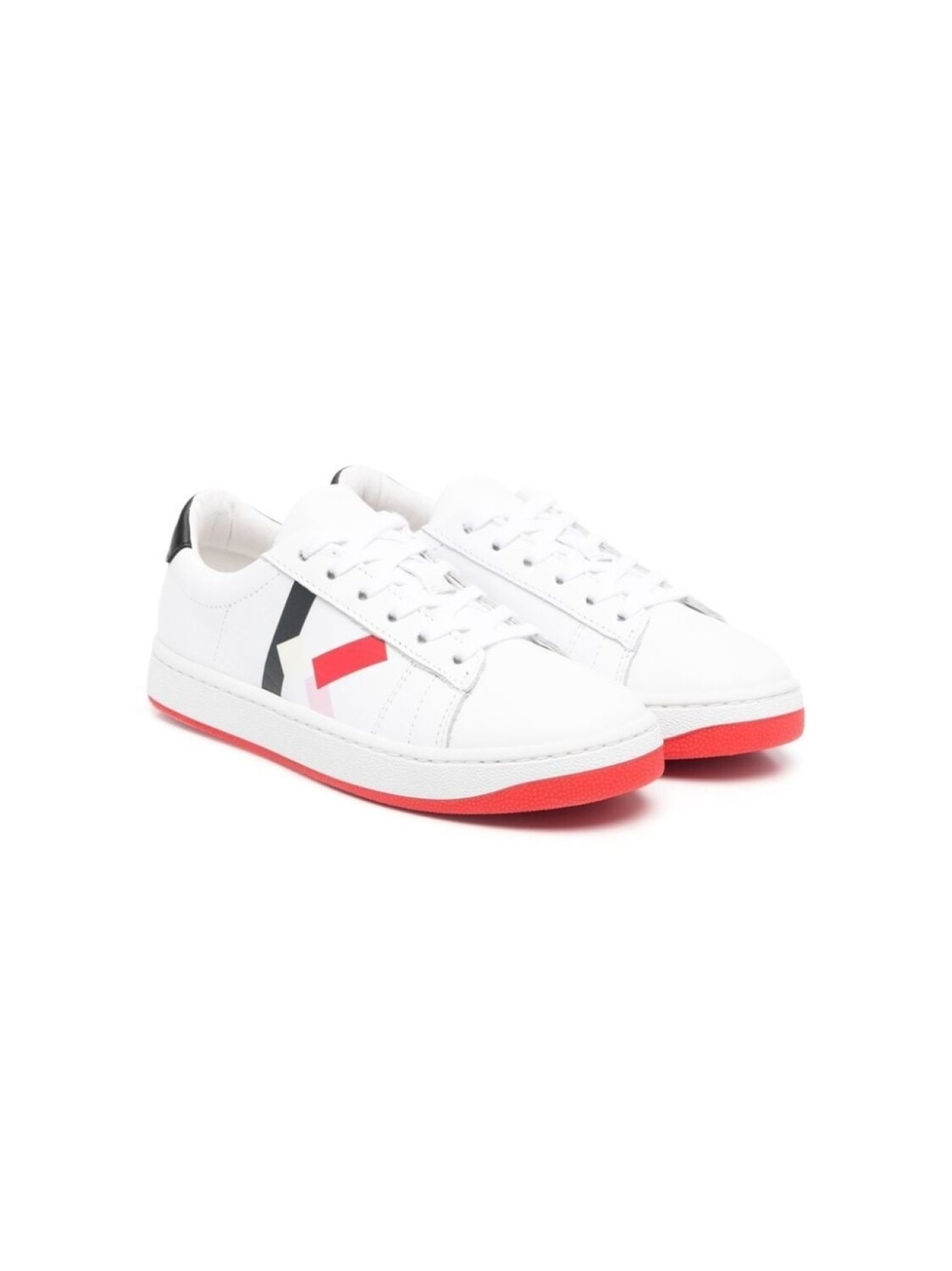 

Kenzo Kids кроссовки с нашивкой-логотипом, белый