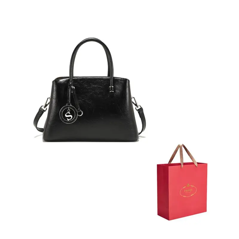 

PAYOT Микрофиберовая искусственная кожаная сумка через плечо, Black