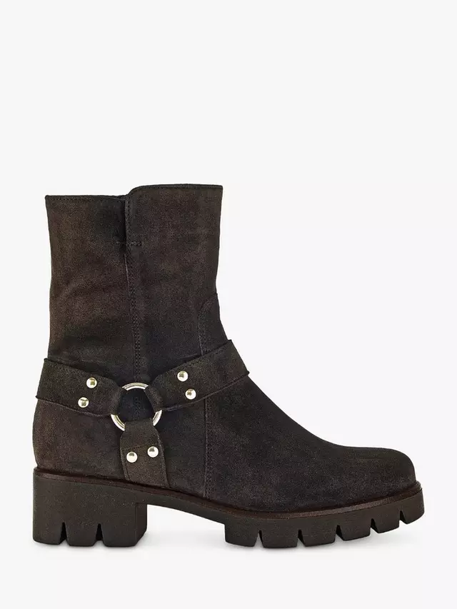 

Ботинки Gabor Buford Suede Biker, цвет english brown
