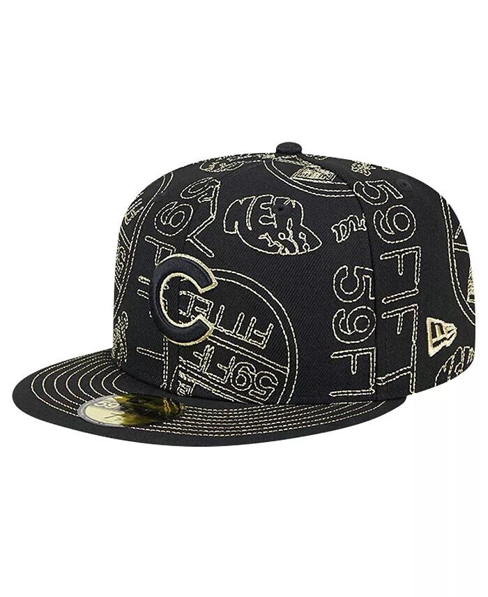 

Мужская приталенная шляпа Chicago Cubs 59FIFTY Day Day New Era, черный