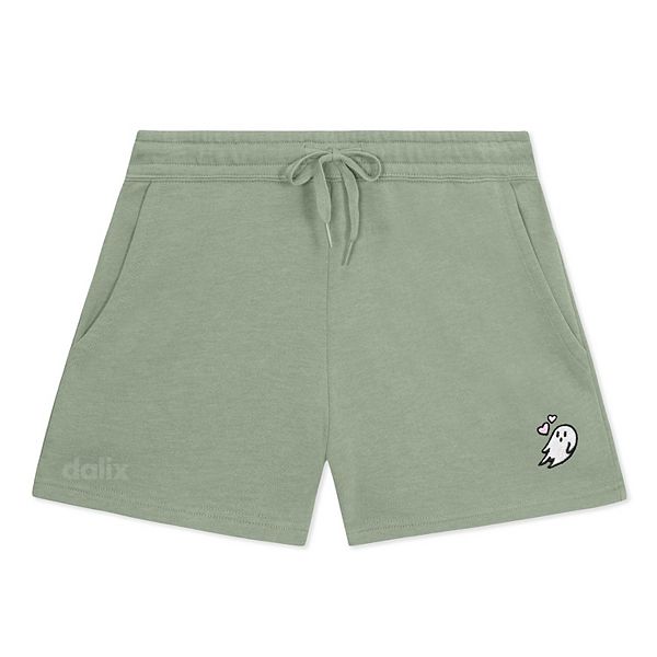 

Женские шорты midweight washed fleece heartly ghost Dalix, Sage