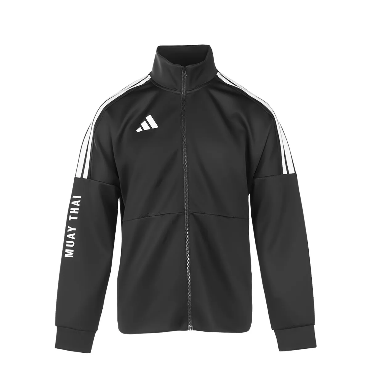 Adidas Куртка Unisex TR02NHJMT1 черно-белая со стоячим воротником