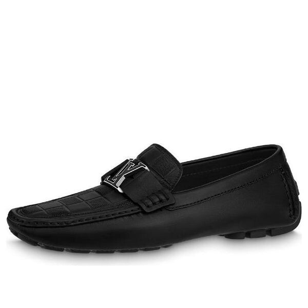 

Кроссовки monte carlo moccasin shoes 'black plaid top' Louis Vuitton, черный