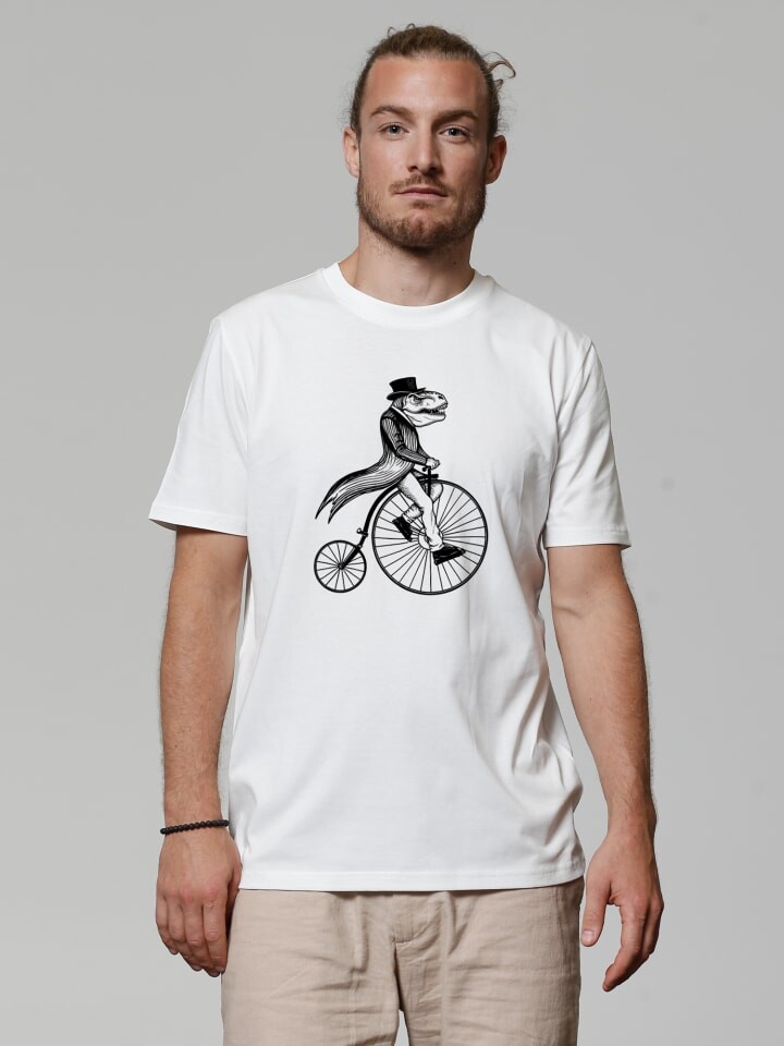 

Футболка wat Apparel T-Shirt T-Rex auf Fahrrad, белый