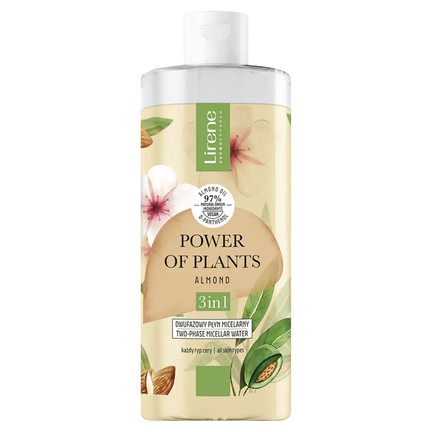 

Двухфазная мицеллярная жидкость для лица Lirene Power Of Plants, 400 мл