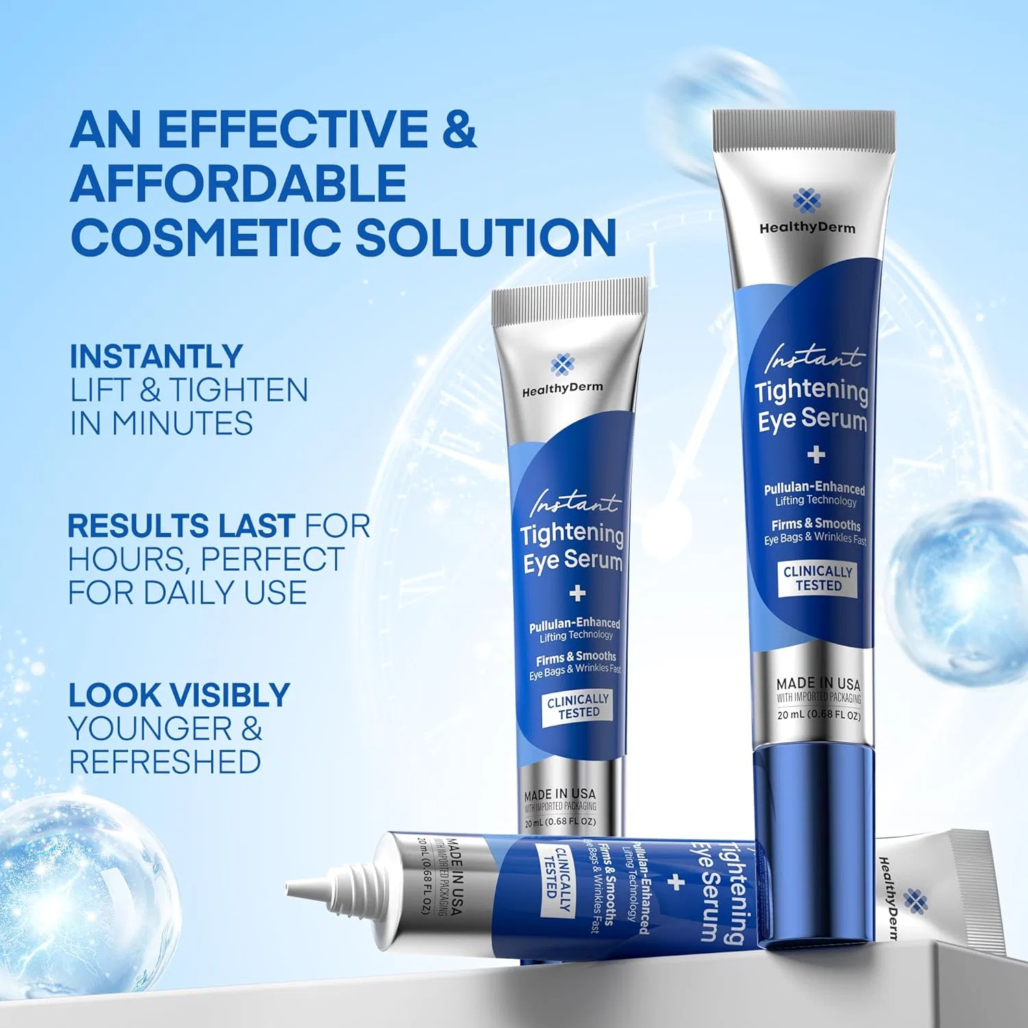 Сыворотка для век лифтинг-мгновенная HealthyDerm 20 мл — фото 2