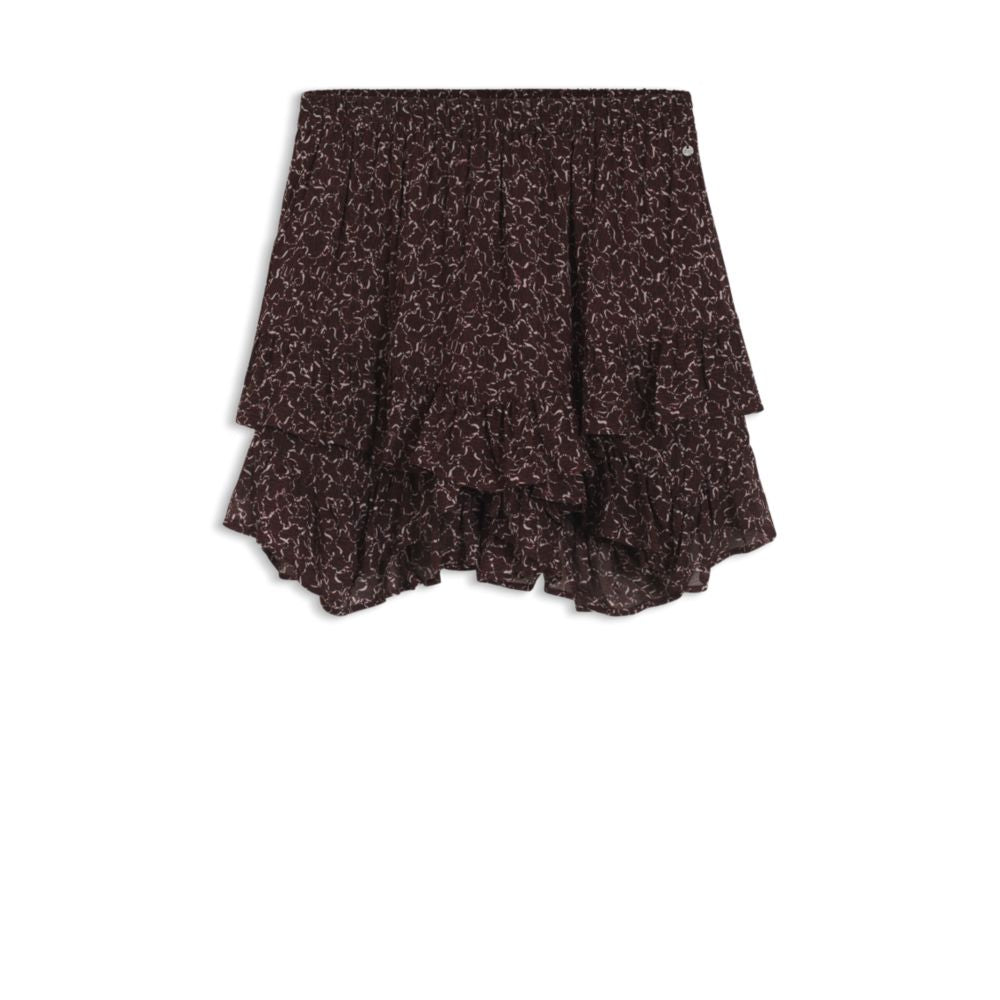 

Многослойная юбка-шорты с современным принтом BOSS, коричневый