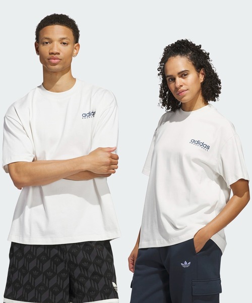 

Футболка с коротким рукавом, принт Adidas Originals, белый