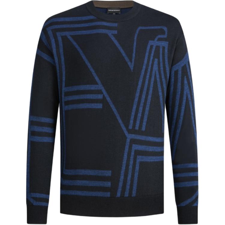 EMPORIO ARMANI Свитер мужской темно-синий