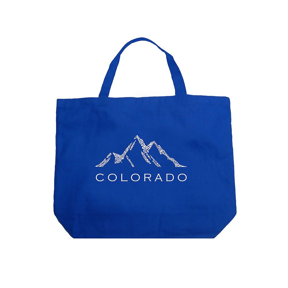 

Большая большая сумка Word Art - Colorado Ski Towns LA Pop Art, цвет Royal
