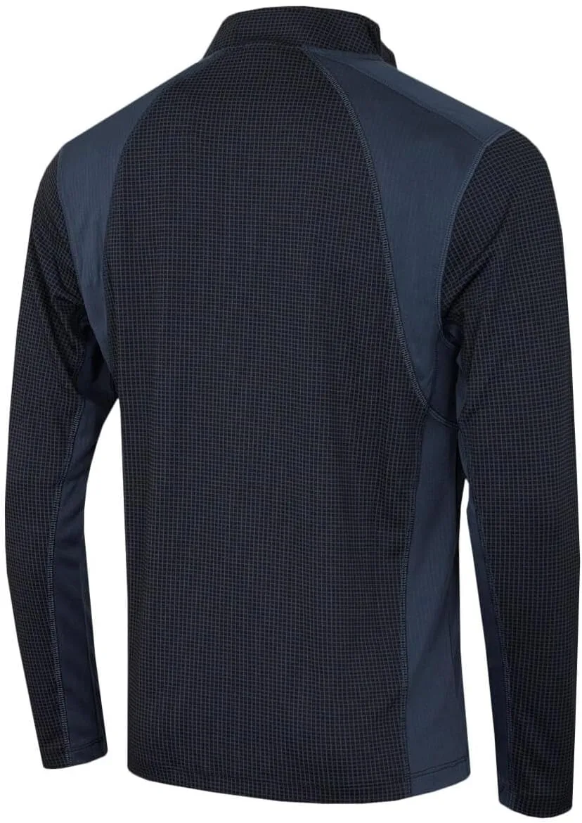 Calvin Klein Men's Micro Grid CK 1/2 Zip Mid Layer Baselayer — фото 3