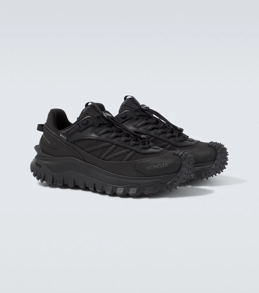 Кроссовки Trailgrip GTX с кожаной отделкой Moncler, черный