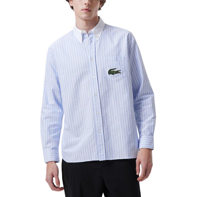 LACOSTE Рубашка Men's E7B/Sky Blue — фото 4