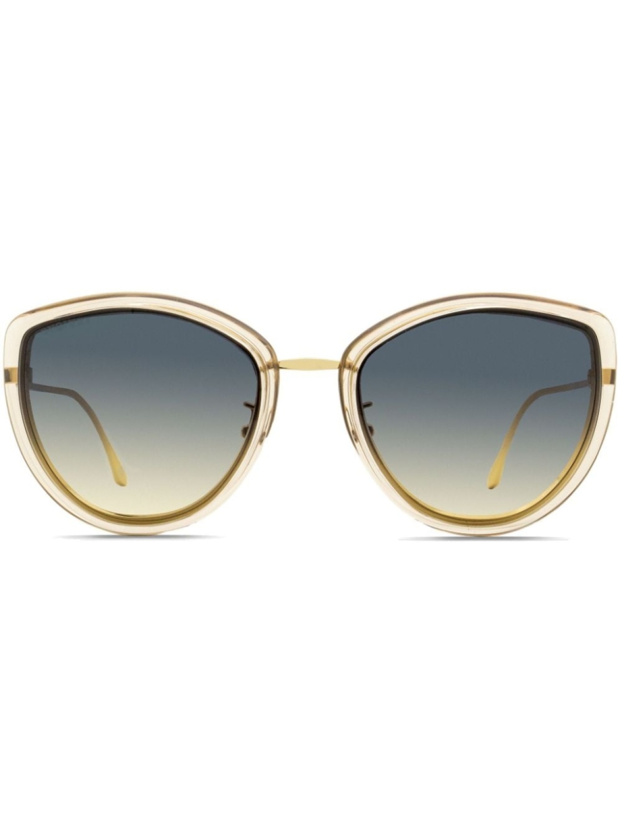 

Longines butterfly-frame sunglasses, золотистый