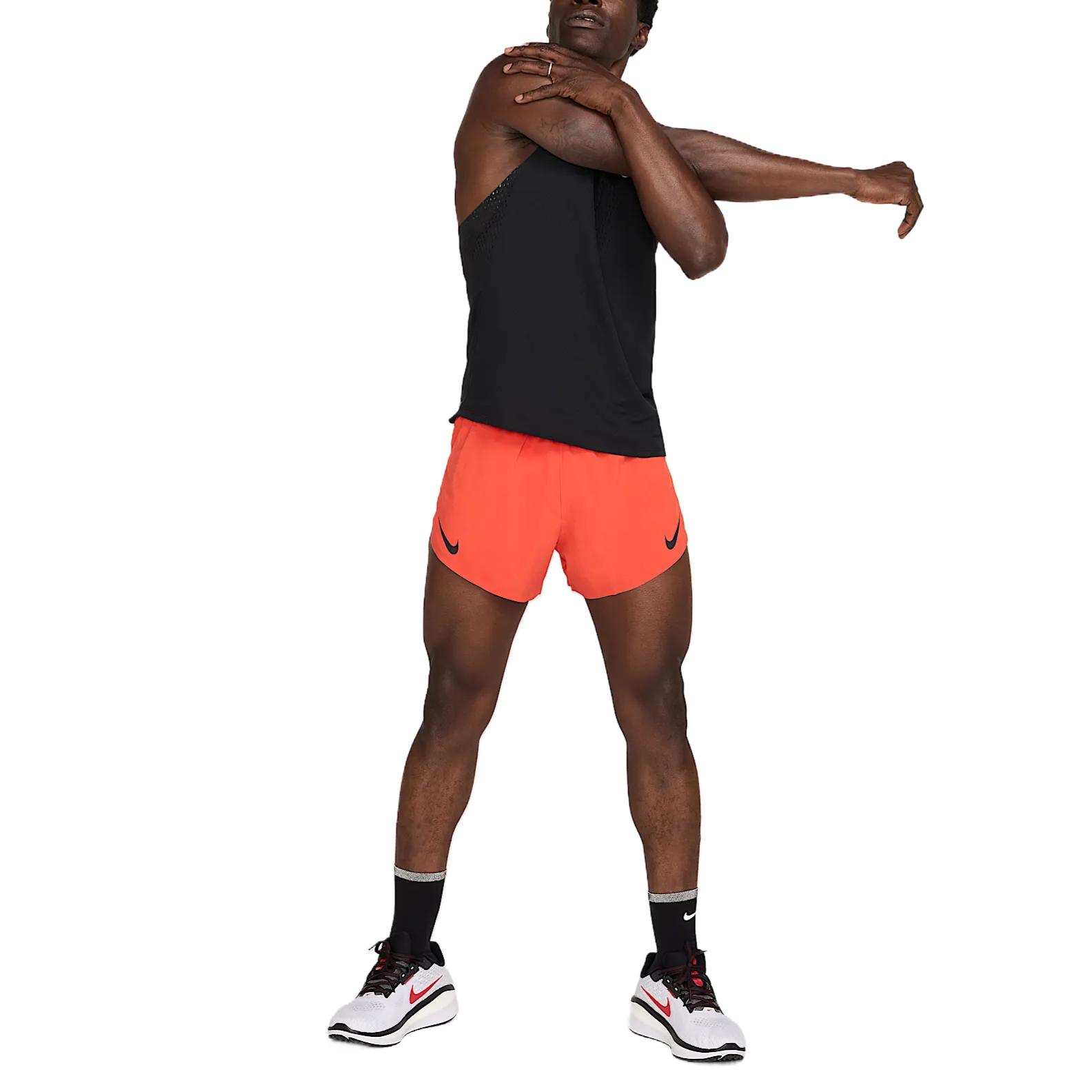 Мужские спортивные шорты AEROSWIFT Dri FIT ADV Orange Nike, оранжевый — фото 4
