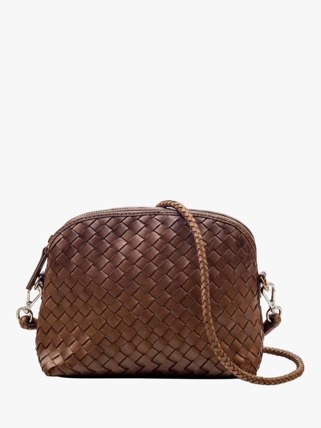 

Объемная сумка Fellini Pochette из плетеной кожи через плечо Dragon Diffusion, Tan