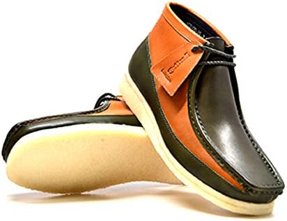 Коллекция British Walkers Мужские кожаные и замшевые ботинки на шнуровке British Collection, зеленый — фото 2