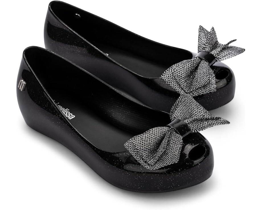 

Туфли на плоской подошве Mini Melissa Mini Ultra Girl Sweet XII, цвет Glitter Black
