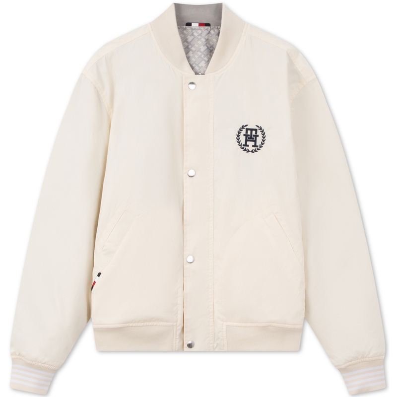 

Tommy Hilfiger Бомбер с вышитым логотипом, Ecru/Printed AEF