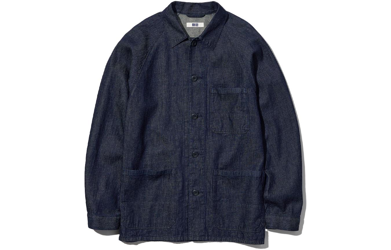 

UNIQLO Куртка унисекс темно-синяя, Dark Blue