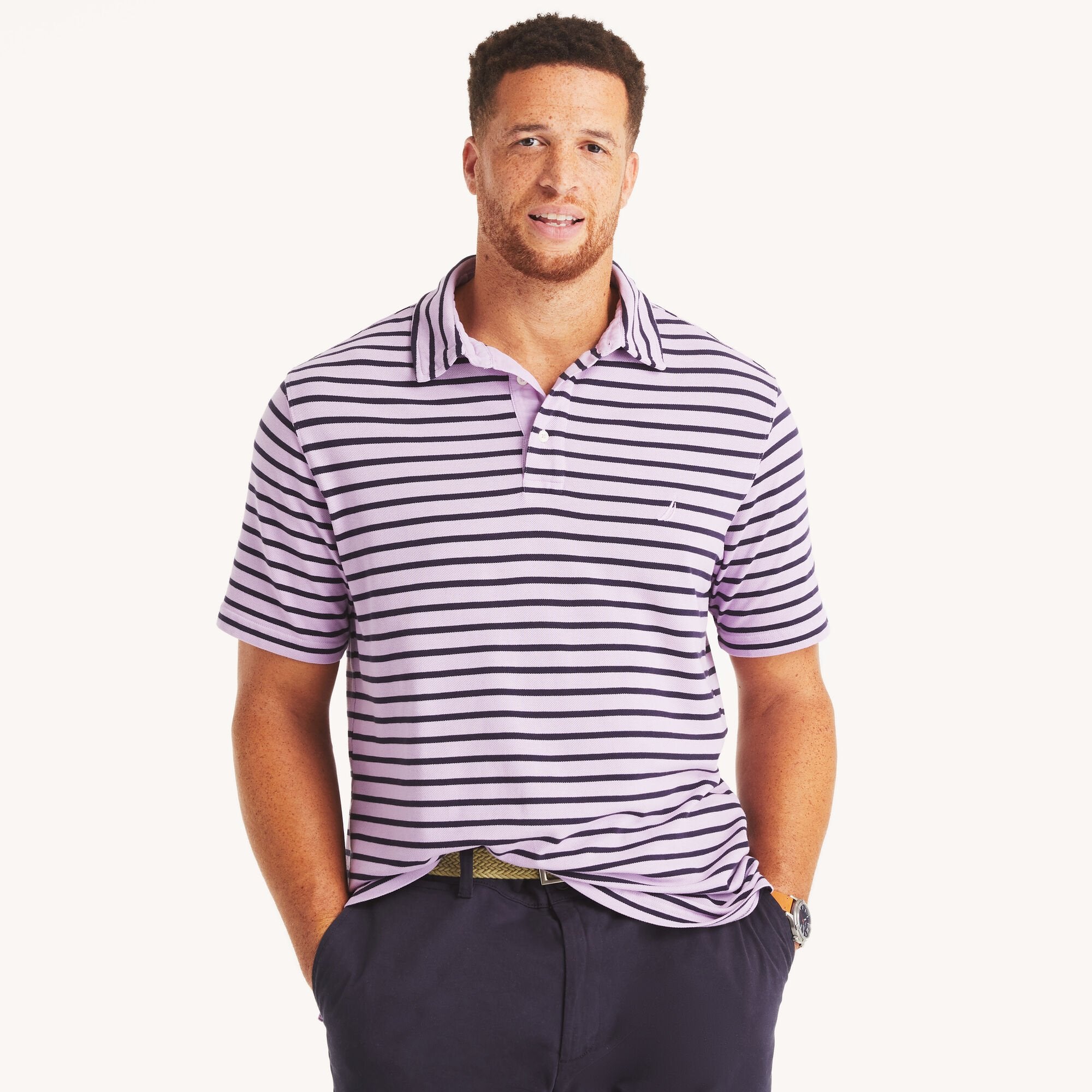 

Мужское поло Nautica Classic Fit для больших и высоких, лавандовый