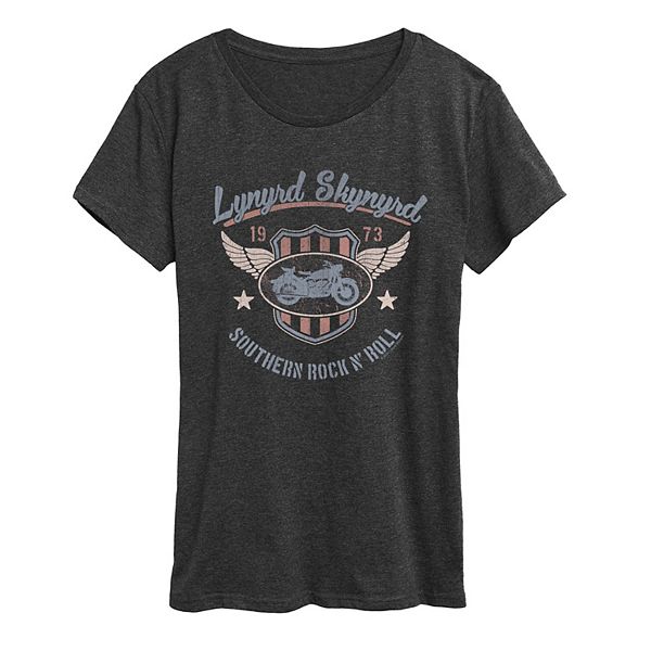

Женская футболка Lynyrd Skynyrd с принтом и эффектом поношенности Licensed Character, Heather Charcoal, Черный, Женская футболка Lynyrd Skynyrd с принтом и эффектом поношенности Licensed Character, Heather Charcoal